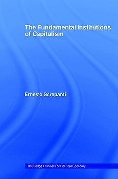 portada the fundamental institutions of capitalism (en Inglés)