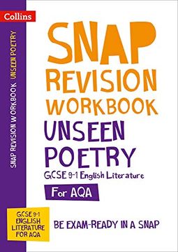 portada Aqa Unseen Poetry Anthology Workbook: Ideal for Home Learning, 2022 and 2023 Exams (Collins Gcse Grade 9-1 Snap Revision) 