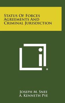 portada Status of Forces Agreements and Criminal Jurisdiction