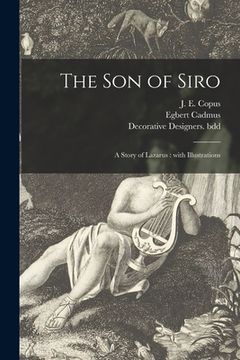 portada The Son of Siro: a Story of Lazarus: With Illustrations (en Inglés)
