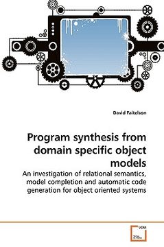 portada program synthesis from domain specific object models (en Inglés)