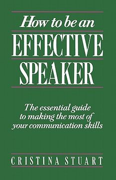 portada how to be an effective speaker (in English)