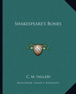 portada shakespeare's bones (en Inglés)