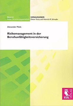 portada Risikomanagement in der Berufsunfähigkeitsversicherung 