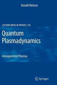portada quantum plasmadynamics: unmagnetized plasmas (in English)