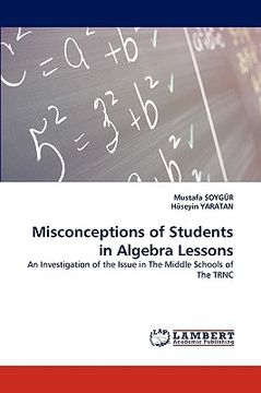 portada misconceptions of students in algebra lessons (en Inglés)