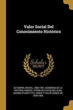 portada Valor Social del Conocimiento Histórico
