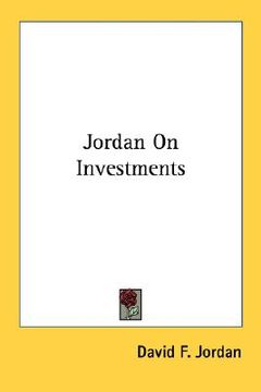 portada jordan on investments (en Inglés)