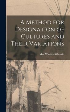 portada A Method for Designation of Cultures and Their Variations (en Inglés)