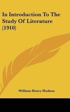 portada in introduction to the study of literature (1910) (in English)