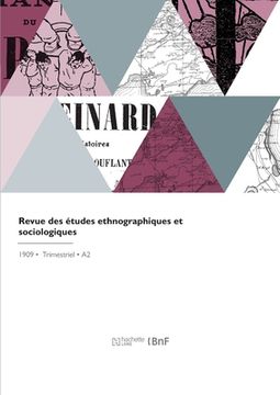 portada Revue Des Études Ethnographiques Et Sociologiques (en Francés)