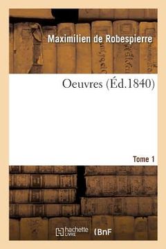 portada Oeuvres. Tome 1 (en Francés)