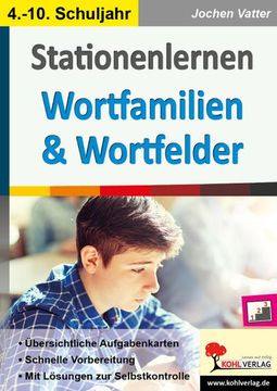 portada Stationenlernen Wortfamilien & Wortfelder (en Alemán)
