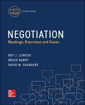 portada Negotiation: Readings, Exercises and Cases 