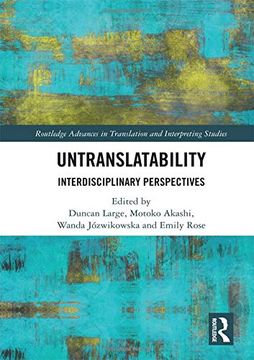 portada Untranslatability: Interdisciplinary Perspectives (en Inglés)