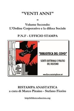 portada Venti Anni - Volume Secondo (en Italiano)
