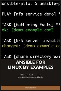 portada Ansible For Linux by Examples (en Inglés)