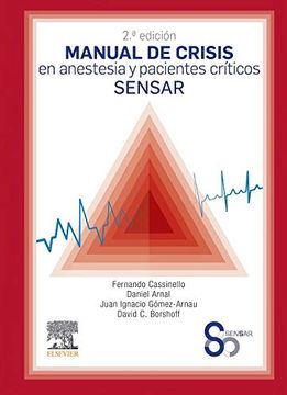 portada Manual de Crisis en Anestesia y Pacientes Críticos Sensar (2ª Ed. ) (in Spanish)