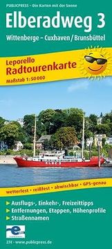 portada Radwanderkarte Elberadweg 3 Wittenberge-Cuxhaven: Mit Ausflugszielen, Einkehr- und Freizeittipps. 1: (en Alemán)