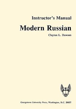portada modern russian instructor's manual (en Inglés)