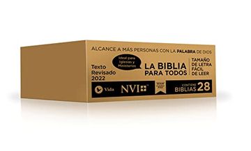portada Nvi, Santa Biblia, Edición Económica, Texto Revisado 2022, Tapa Rústica, Paquete de 28 (in Spanish)