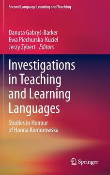 portada Investigations in Teaching and Learning Languages: Studies in Honour of Hanna Komorowska