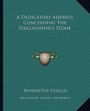 portada a dedicatory address concerning the philosopher's stone (in English)