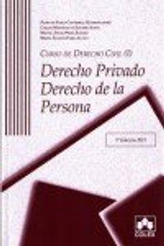 portada Curso De Derecho Civil I Derecho Privado. Derecho De Persona - 5ª Edición. 2015