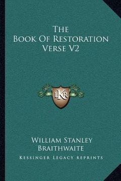 portada the book of restoration verse v2 (en Inglés)