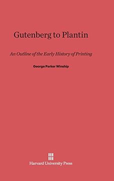 portada Gutenberg to Plantin (en Inglés)