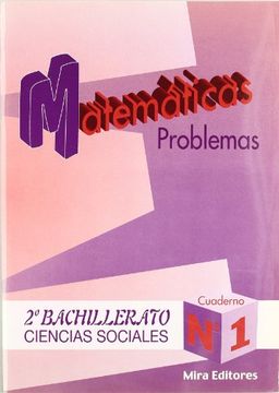 portada Matemáticas : problemas : ciencias sociales, 2.º bachillerato, n. 1