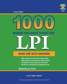 portada Columbia 1000 Words You Must Know for LPI: Book One with Answers (in English)