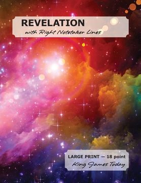 portada REVELATION with Right Notetaker Lines: LARGE PRINT - 18 point, King James Today (en Inglés)