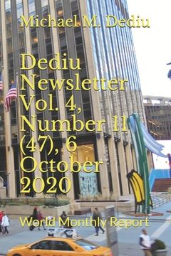 portada Dediu Newsletter Vol. 4, Number 11 (47), 6 October 2020: World Monthly Report (in English)