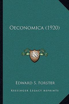 portada oeconomica (1920) (en Inglés)