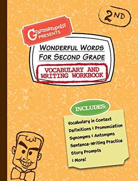 portada Wonderful Words for Second Grade Vocabulary and Writing Workbook: Definitions, Usage in Context, fun Story Prompts, & More (Grammaropolis Vocabulary Workbooks) (en Inglés)