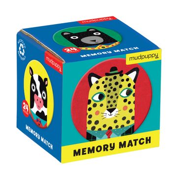 portada Mudpuppy Animal Friends Mini Memory Match, Multicolor