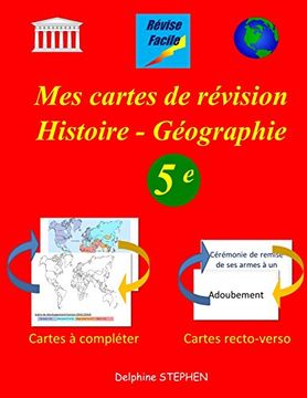 portada Mes Cartes de Révision Histoire - Géographie 5e (in French)