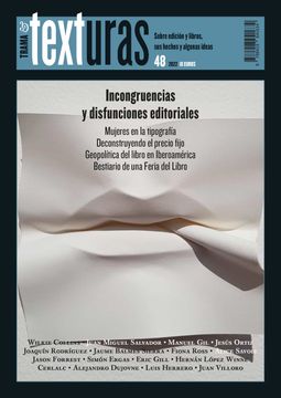portada Texturas 48: Incongruencias y Disfunciones Editoriales (in Spanish)