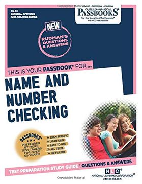 portada Name and Number Checking (en Inglés)