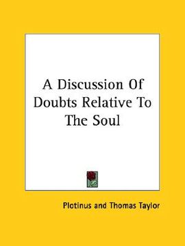 portada a discussion of doubts relative to the soul