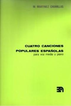 portada cuatro canciones populares espa･olas (in Spanish)
