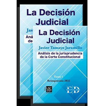 portada LA DECISION JUDICIAL (DOS TOMOS) 2022