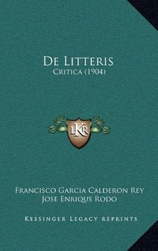 portada De Litteris: Critica (1904)