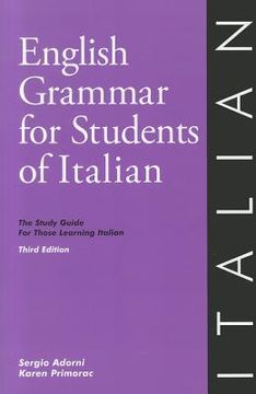 portada english grammar for students of italian: the study guide for those learning italian