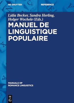 portada Manuel de Linguistique Populaire (Manuals of Romance Linguistics) (French Edition) [Hardcover ] (in French)