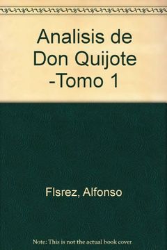 portada análisis de don quijote -tomo 1