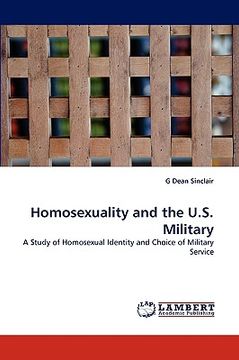 portada homosexuality and the u.s. military (en Inglés)