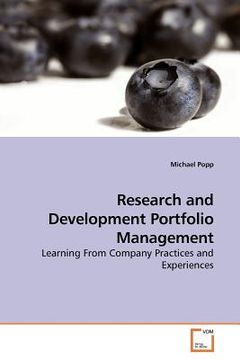 portada research and development portfolio management (en Inglés)