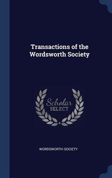 portada Transactions of the Wordsworth Society (en Inglés)